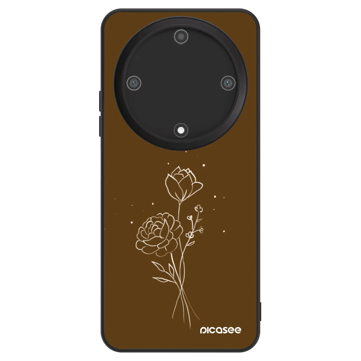 Picasee ULTIMATE CASE pro Honor Magic5 Lite 5G - Brown flowers