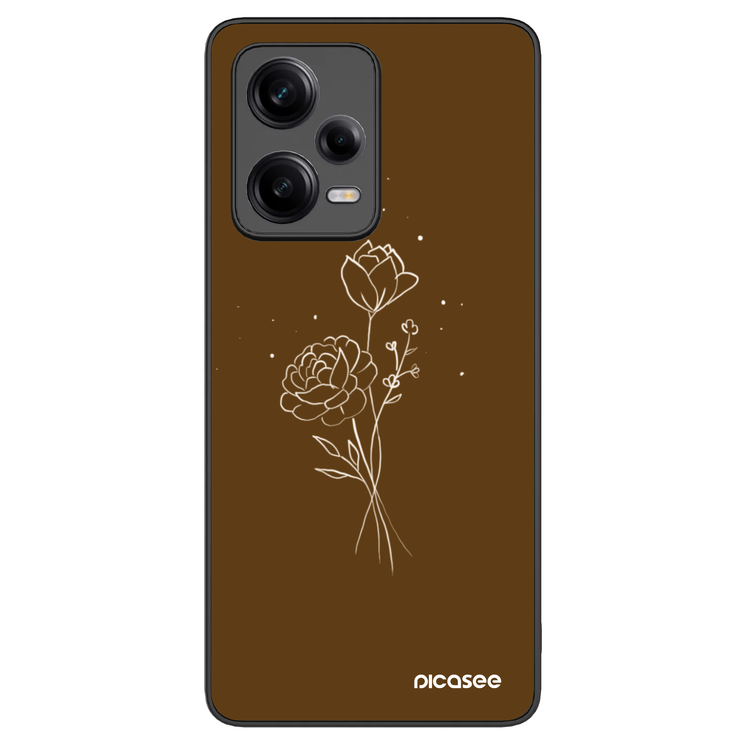 Picasee ULTIMATE CASE pro Xiaomi Redmi Note 12 Pro 5G - Brown flowers