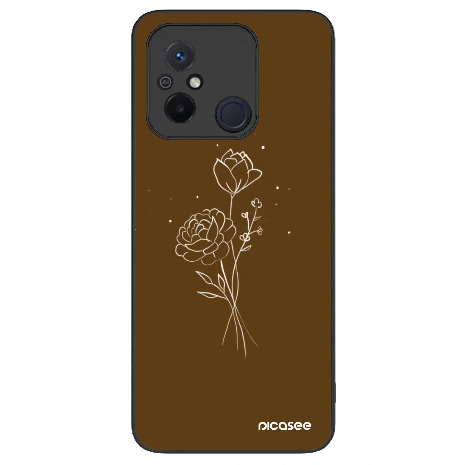 Picasee ULTIMATE CASE pro Xiaomi Redmi 12C - Brown flowers