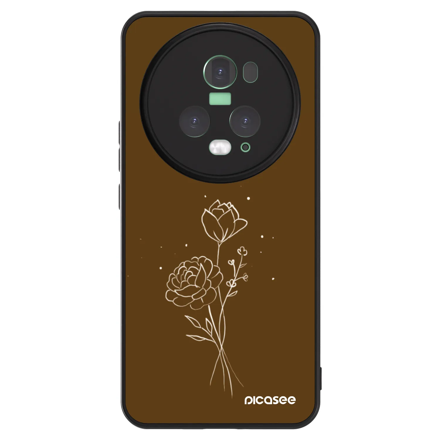 Picasee ULTIMATE CASE pro Honor Magic5 Pro - Brown flowers