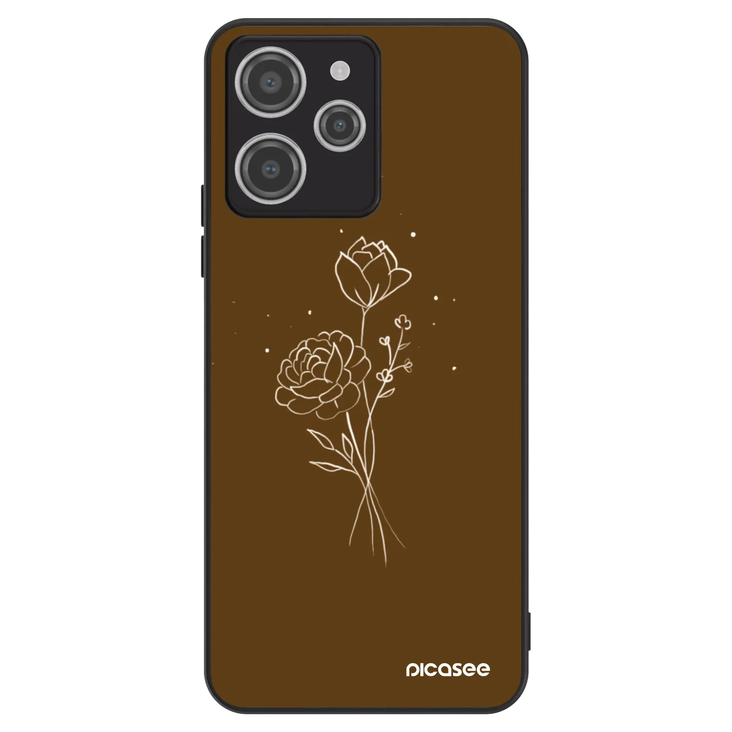 Picasee ULTIMATE CASE pro Xiaomi Redmi 12 4G - Brown flowers