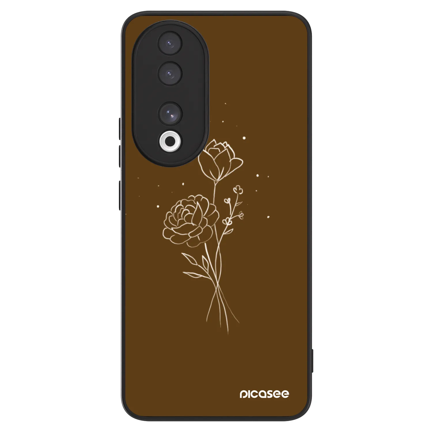 Picasee ULTIMATE CASE pro Honor 90 5G - Brown flowers