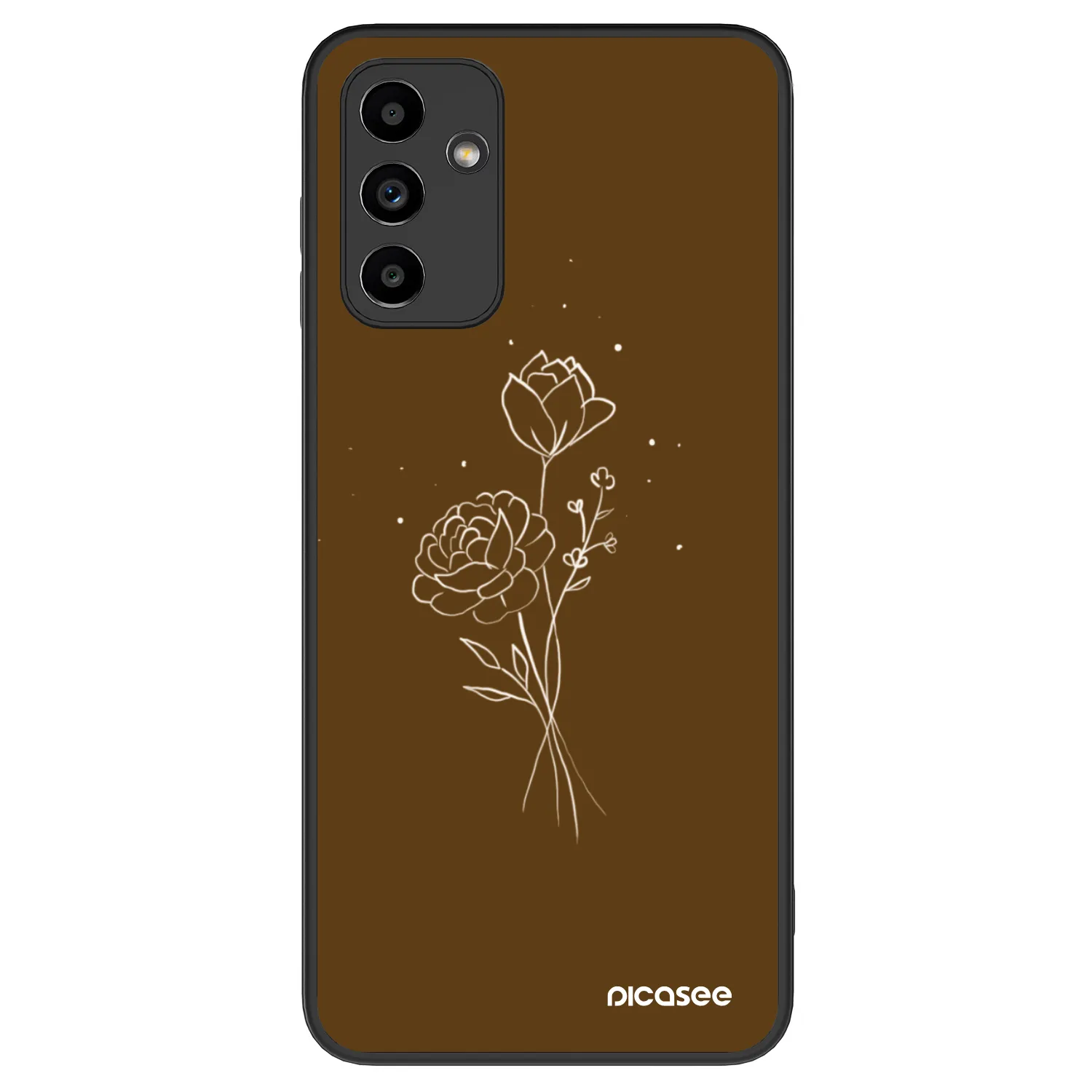 Picasee ULTIMATE CASE pro Samsung Galaxy A04s A047F - Brown flowers