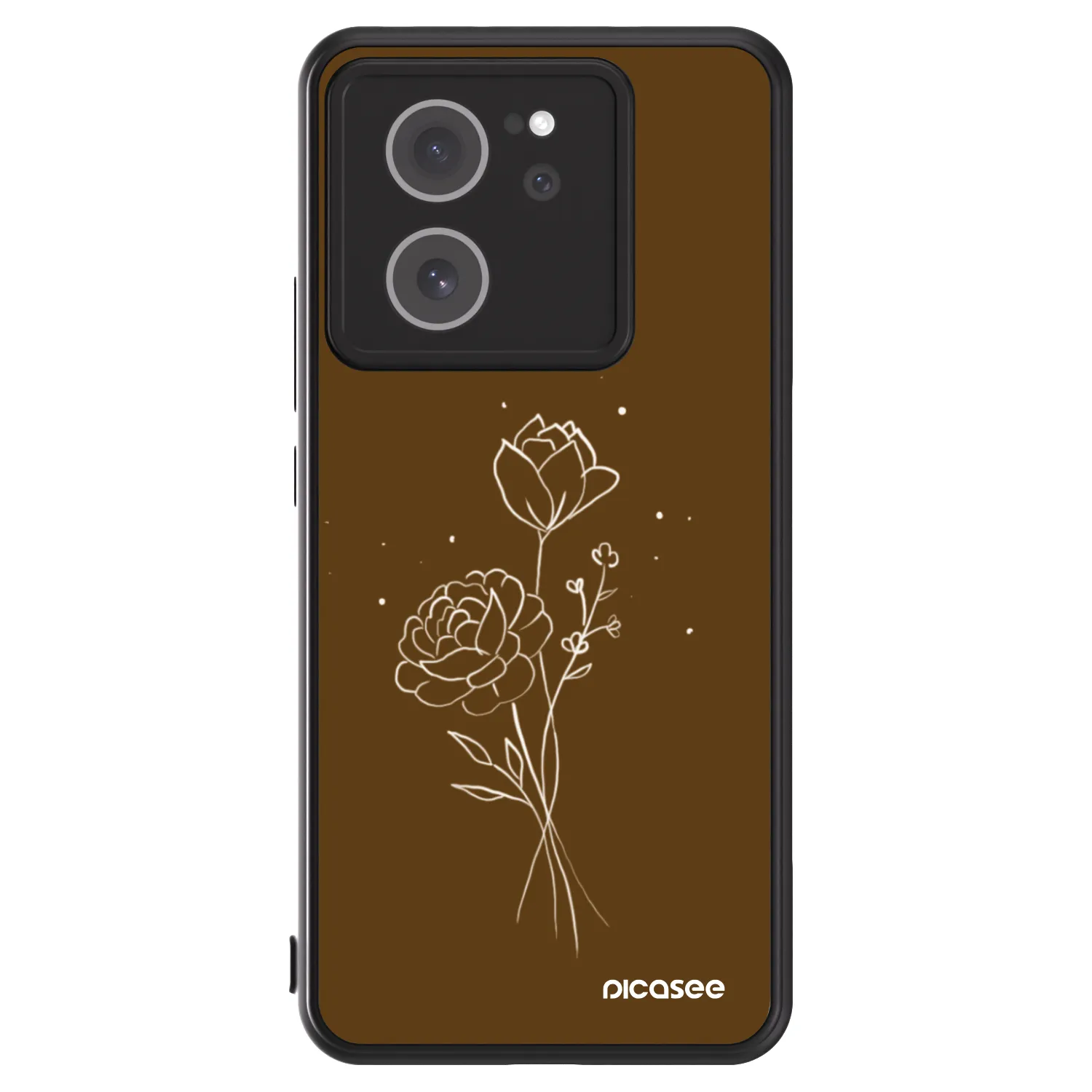 Picasee ULTIMATE CASE pro Xiaomi 13T - Brown flowers