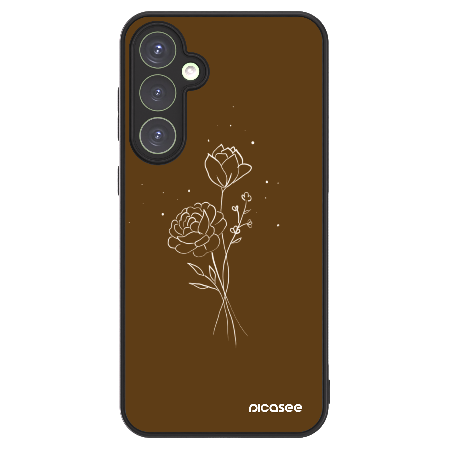 Picasee ULTIMATE CASE PowerShare pro Samsung Galaxy S23 FE S711B - Brown flowers