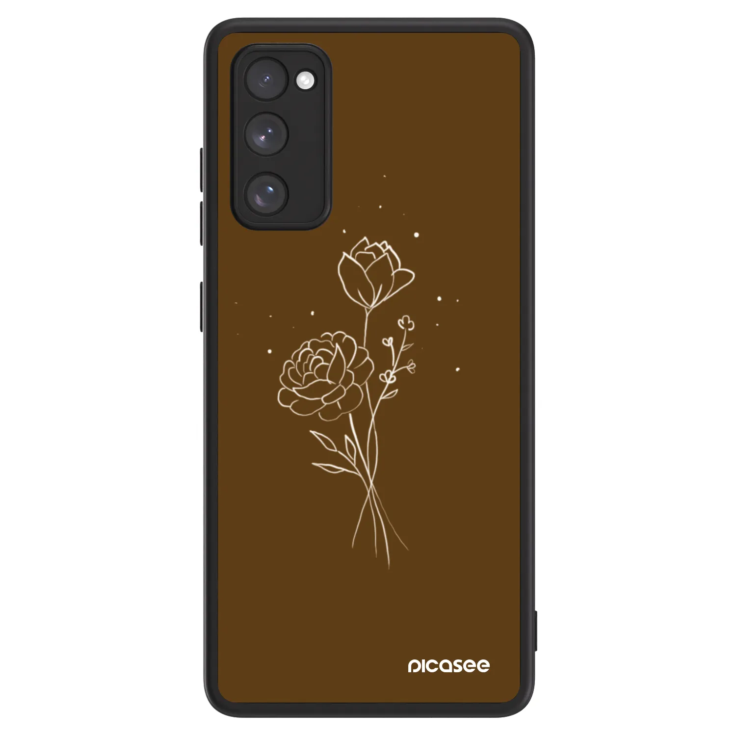 Picasee ULTIMATE CASE PowerShare pro Samsung Galaxy S20 FE - Brown flowers