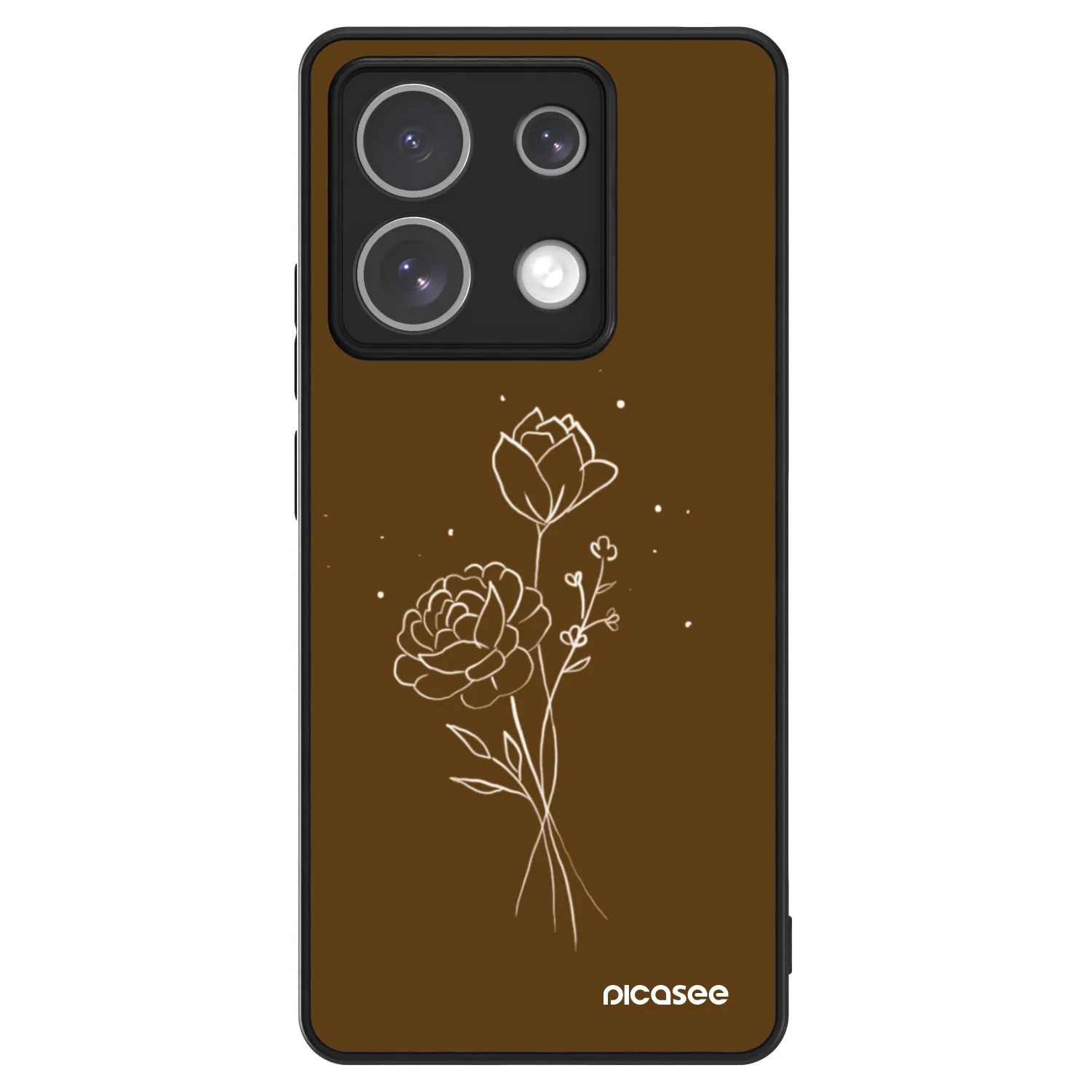 Picasee ULTIMATE CASE pro Xiaomi Redmi Note 13 Pro 5G - Brown flowers