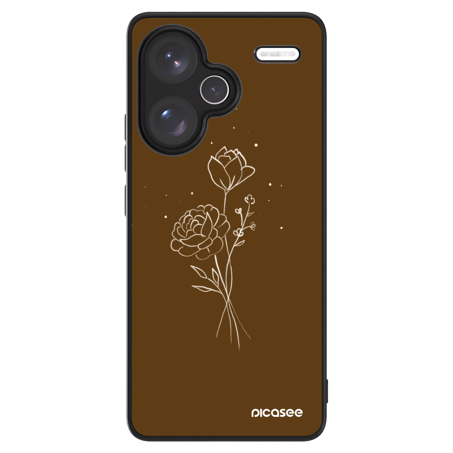 Picasee ULTIMATE CASE pro Xiaomi Redmi Note 13 Pro+ 5G - Brown flowers