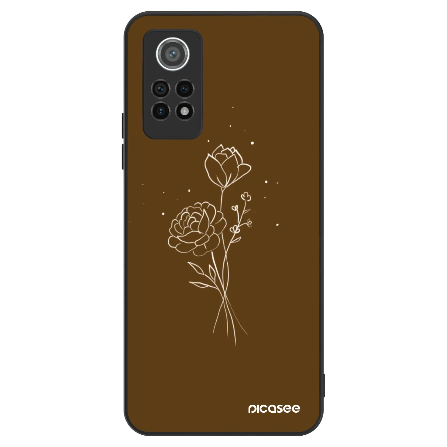 Picasee ULTIMATE CASE pro Xiaomi Redmi Note 12 Pro 4G - Brown flowers