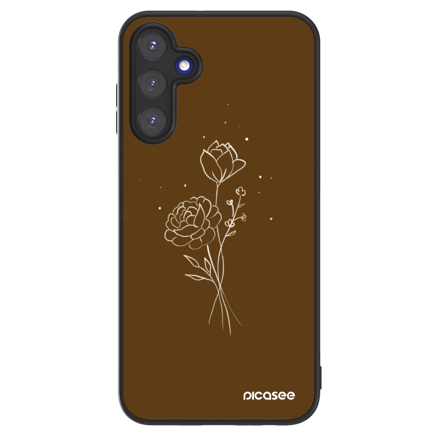 Picasee ULTIMATE CASE pro Samsung Galaxy A15 A155F 4G - Brown flowers