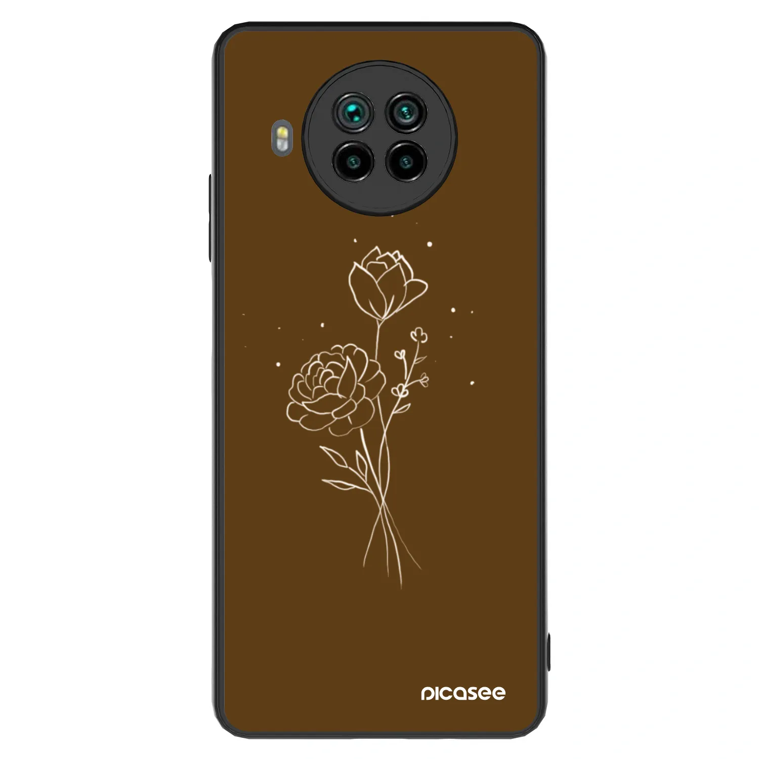 Picasee ULTIMATE CASE pro Xiaomi Mi 10T Lite - Brown flowers