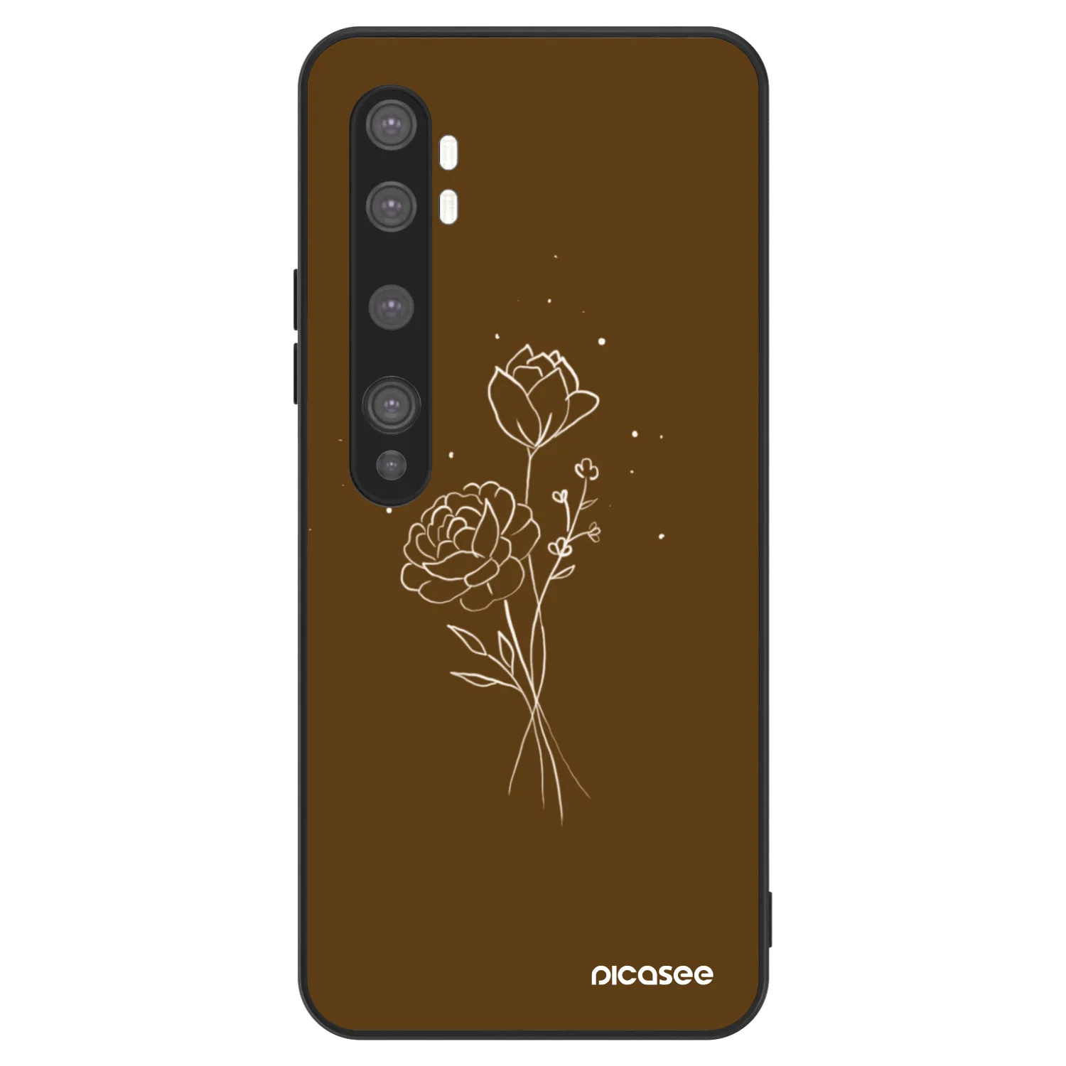 Picasee ULTIMATE CASE pro Xiaomi Mi Note 10 (Pro) - Brown flowers
