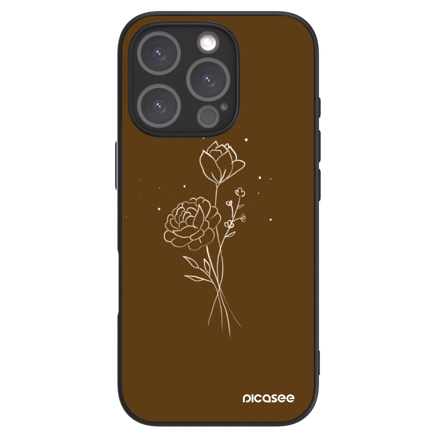 Picasee ULTIMATE CASE pro Apple iPhone 16 Pro - Brown flowers