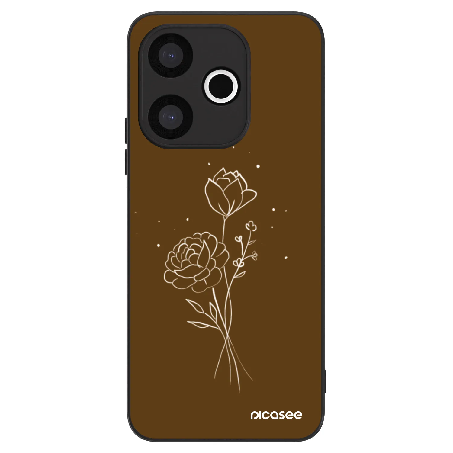 Picasee ULTIMATE CASE pro Xiaomi Redmi 13 4G - Brown flowers