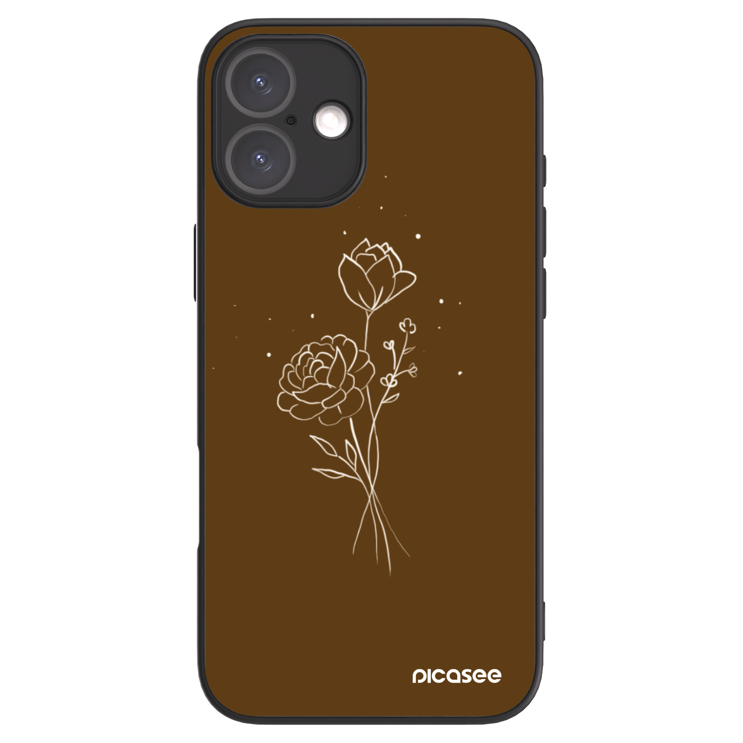Picasee ULTIMATE CASE pro Apple iPhone 16 Plus - Brown flowers