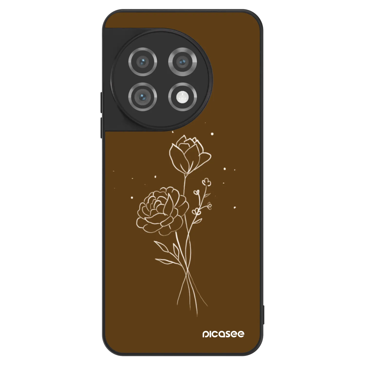 Picasee ULTIMATE CASE pro OnePlus 11 5G - Brown flowers