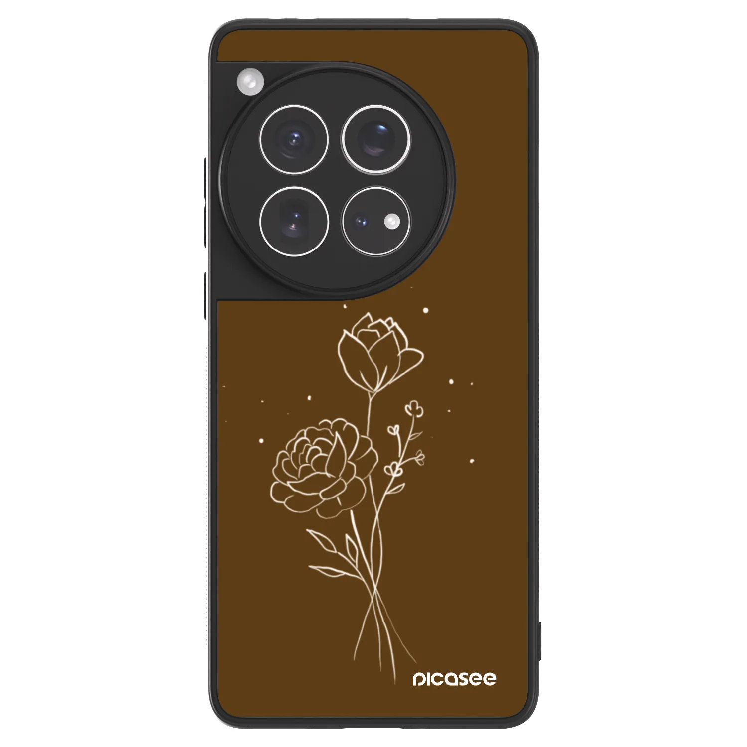 Picasee ULTIMATE CASE pro OnePlus 12 5G - Brown flowers