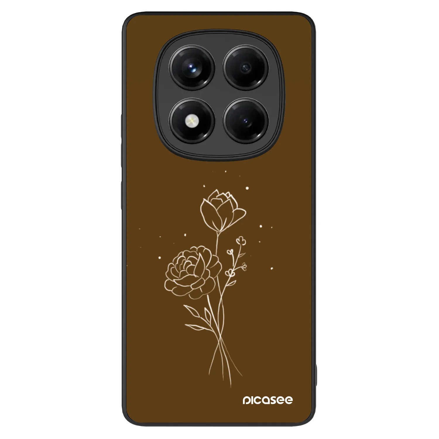 Picasee ULTIMATE CASE pro Xiaomi Redmi Note 14 Pro 4G - Brown flowers