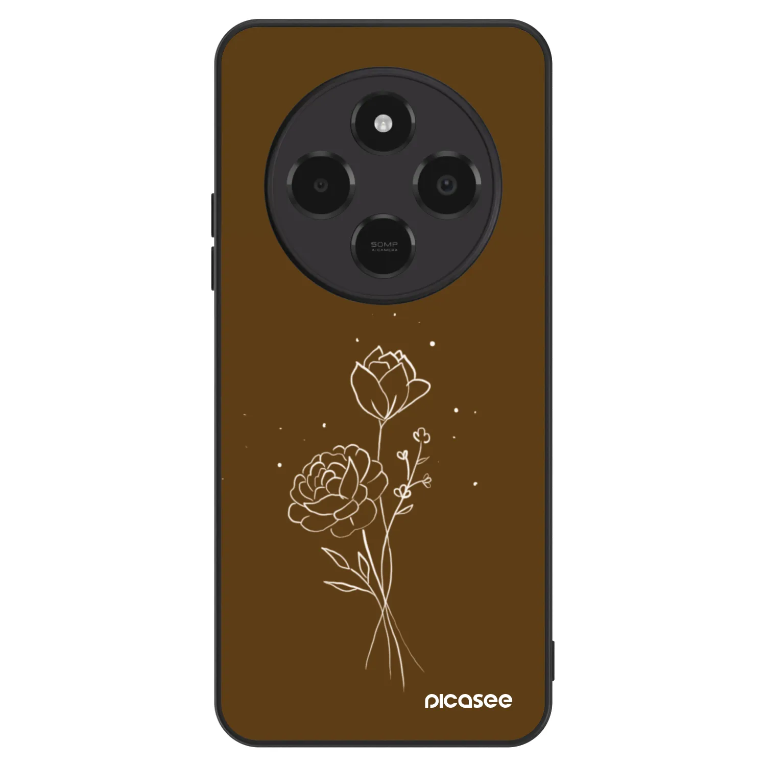 Picasee ULTIMATE CASE pro Xiaomi Poco C75 - Brown flowers