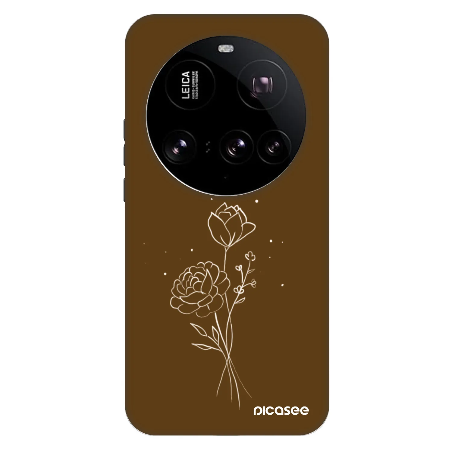 Picasee Fashion Case pro Xiaomi 15 Ultra - Brown flowers