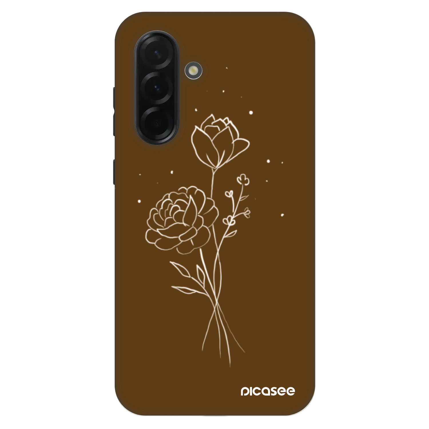 Picasee Fashion Case pro Samsung Galaxy A36 5G - Brown flowers