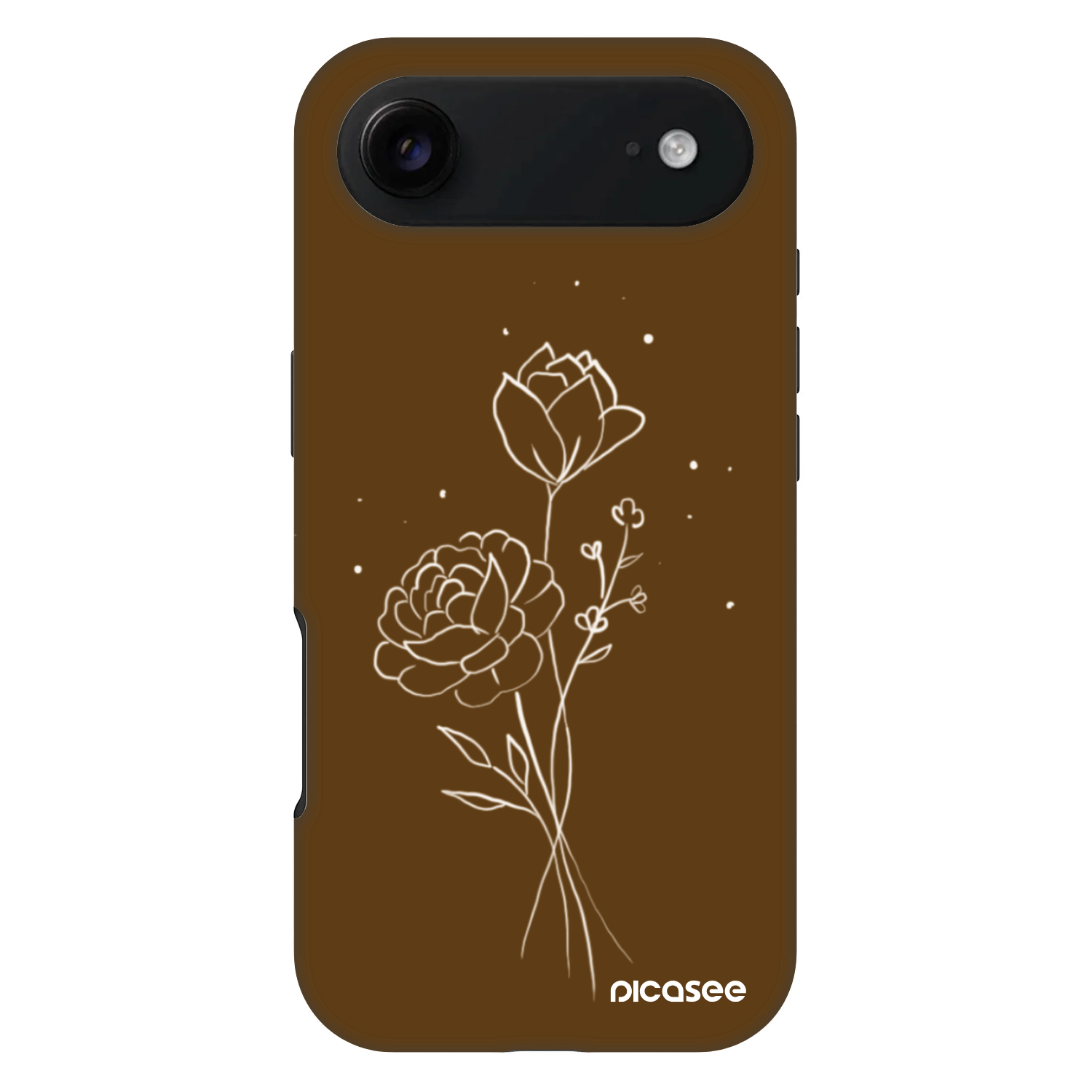 Picasee Fashion Case MagSafe Apple iPhone Air - Brown flowers