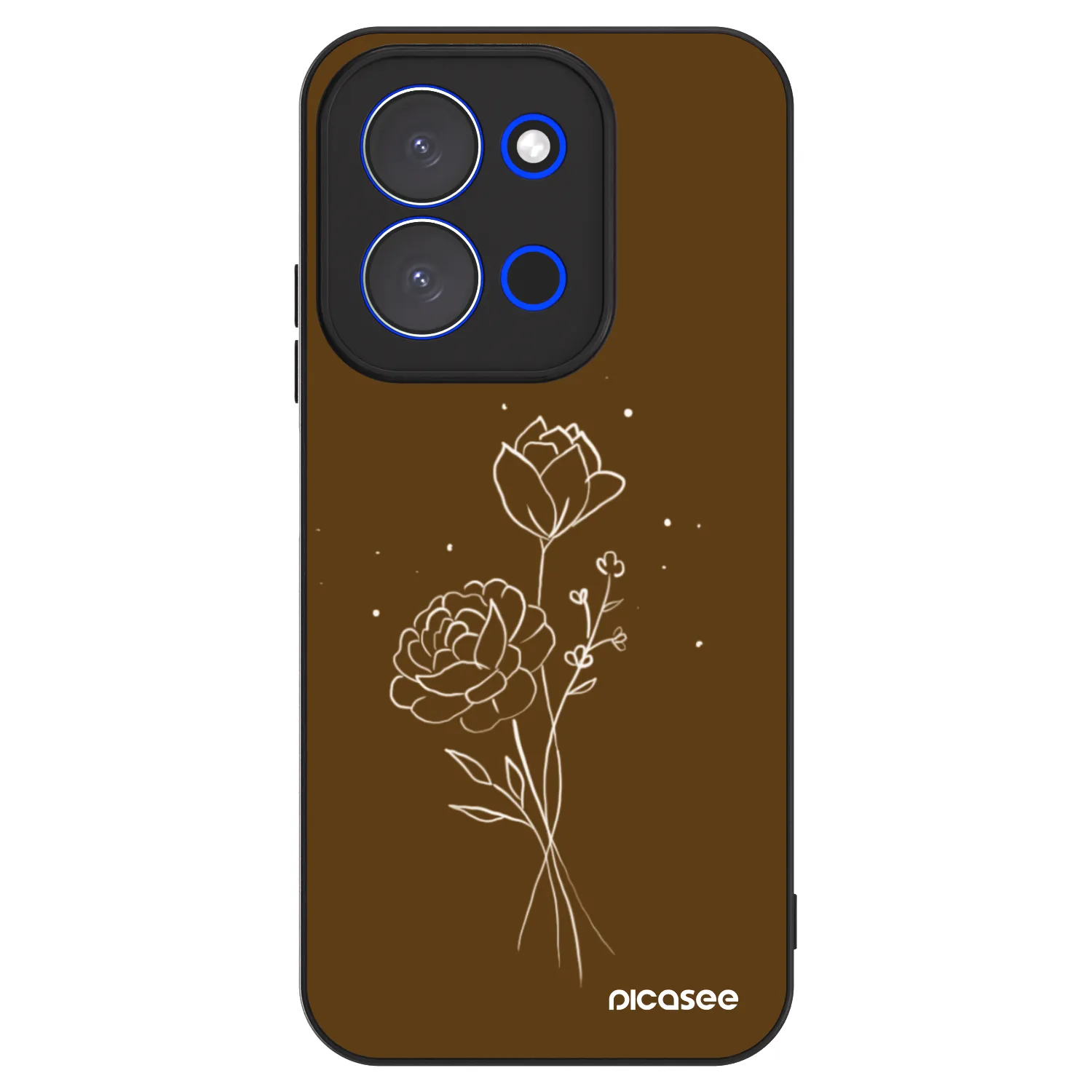 Picasee ULTIMATE CASE pro Xiaomi Redmi 15C 4G - Brown flowers