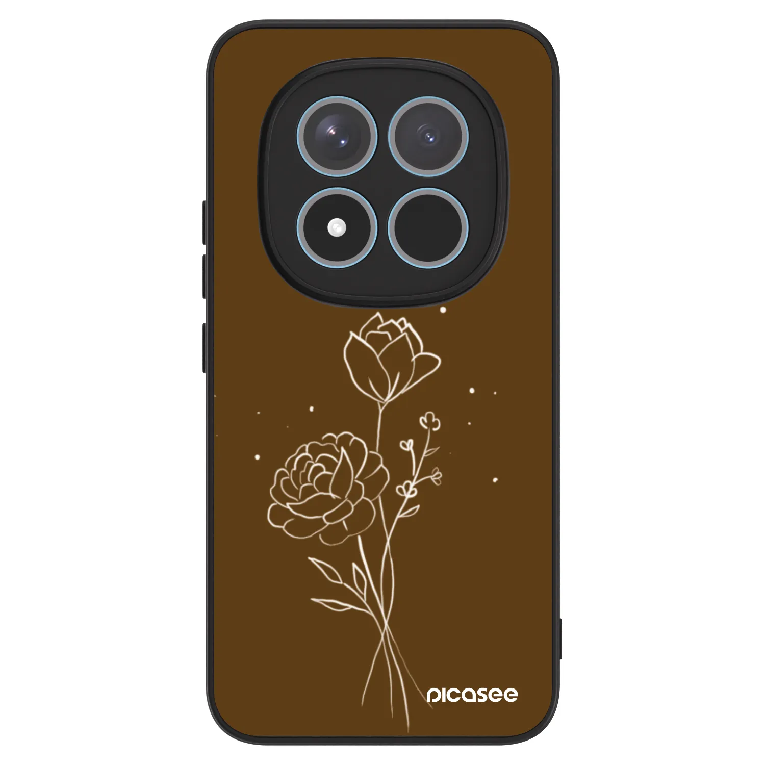 Picasee ULTIMATE CASE pro Xiaomi Redmi Note 15 Pro+ - Brown flowers