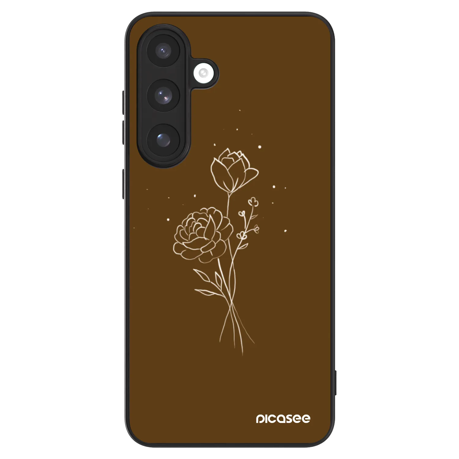 Picasee ULTIMATE CASE PowerShare pro Samsung Galaxy S25 FE 5G - Brown flowers