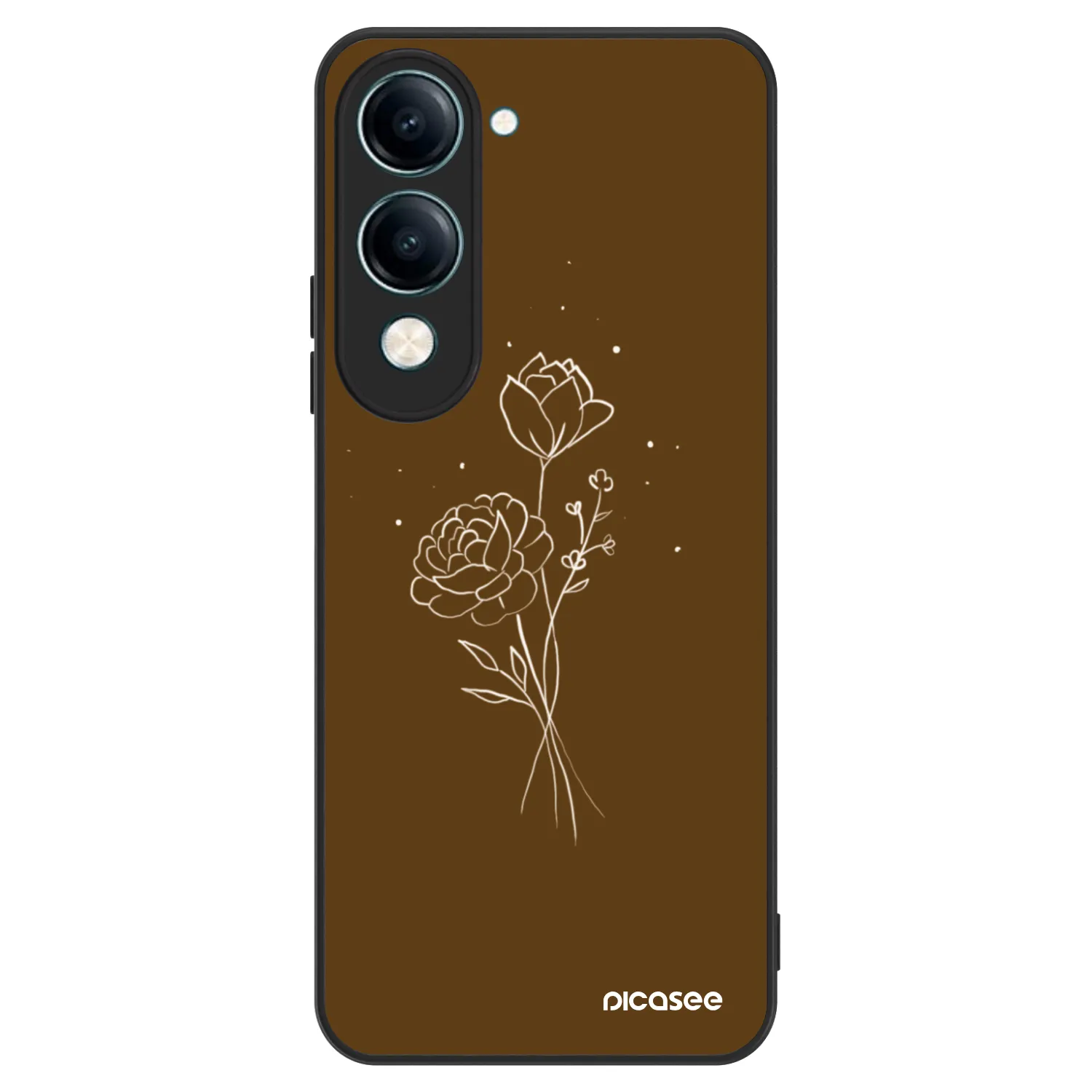 Picasee ULTIMATE CASE pro Vivo Y29s 5G - Brown flowers