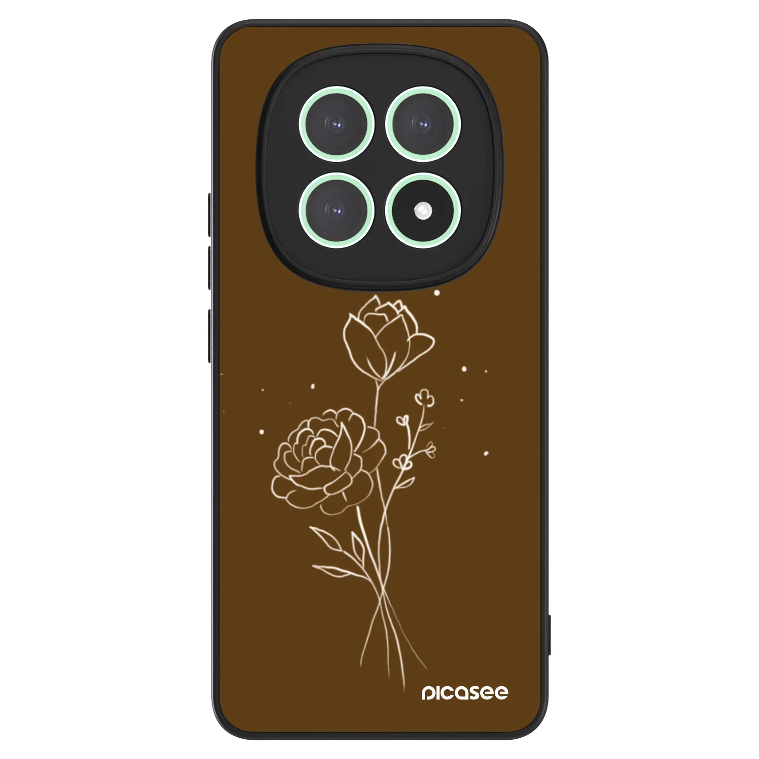 Picasee ULTIMATE CASE pro Xiaomi Redmi Note 15 - Brown flowers