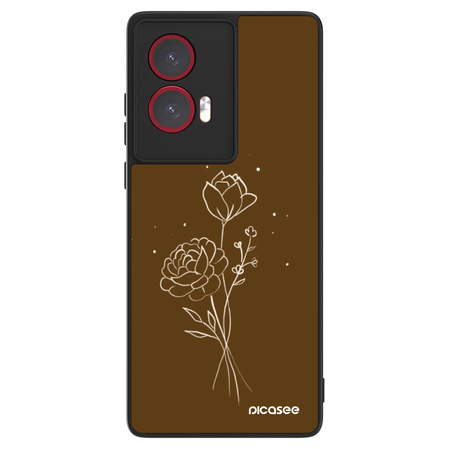 Picasee ULTIMATE CASE pro Motorola Edge 50 Fusion - Brown flowers