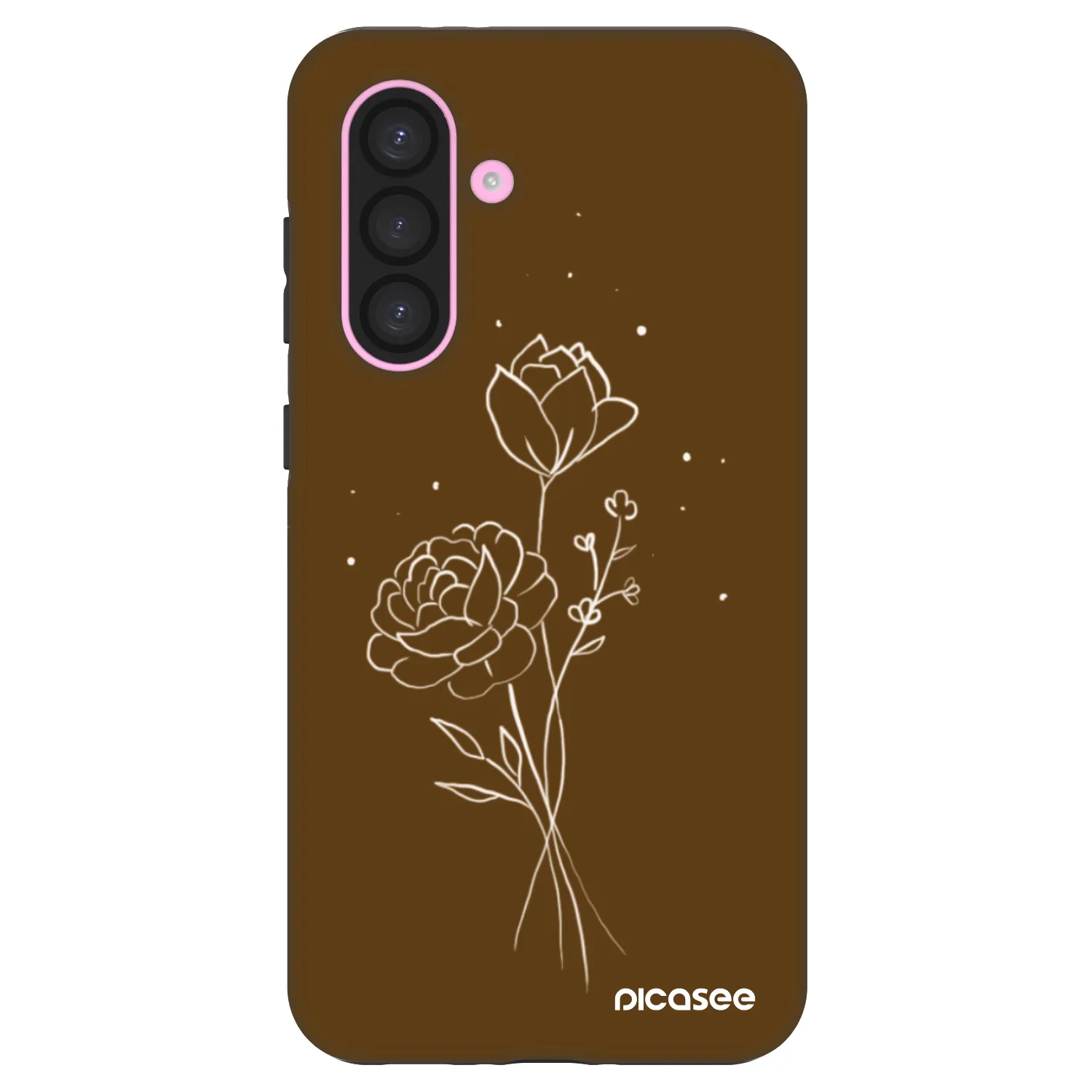 Picasee Fashion Case pro Samsung Galaxy A56 5G A566B - Brown flowers