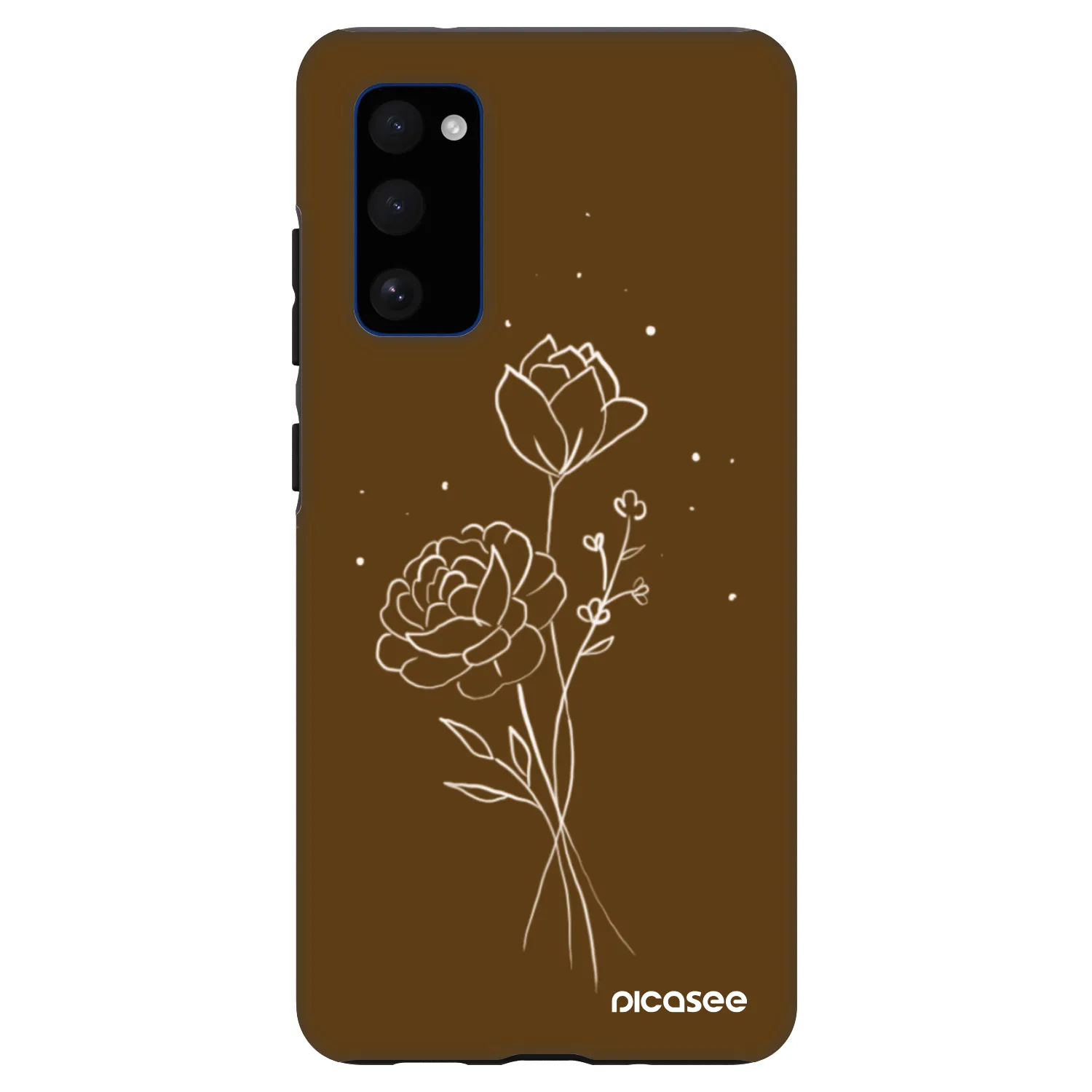 Picasee Fashion Case pro Samsung Galaxy S20 FE - Brown flowers