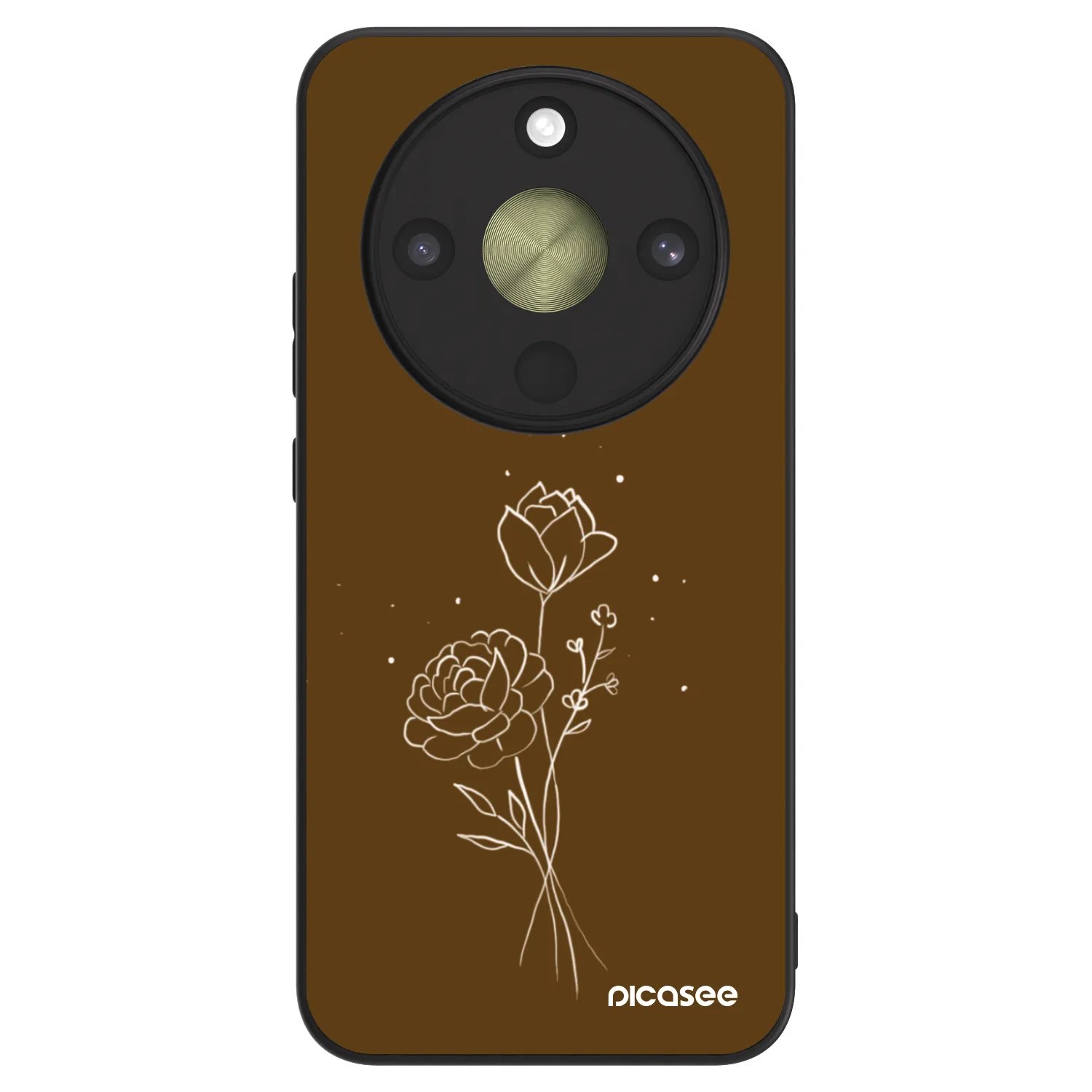 Picasee ULTIMATE CASE pro Honor Magic8 Lite 5G - Brown flowers