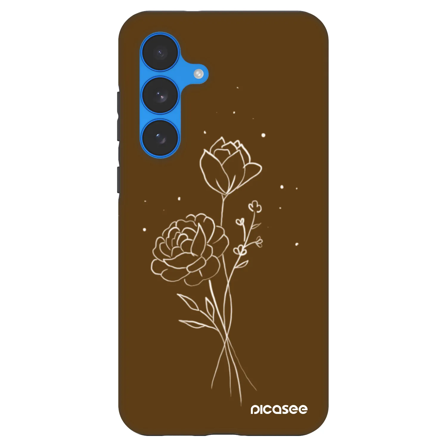 Picasee Fashion Case pro Samsung Galaxy S25 FE 5G - Brown flowers