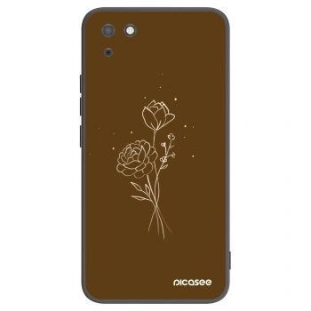Obal pro Huawei Y5P - Brown flowers