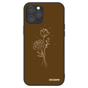 Picasee ULTIMATE CASE pro Apple iPhone 12 Pro Max - Brown flowers