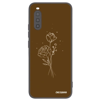 Obal pro Sony Xperia 10 II - Brown flowers