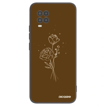 Obal pro Xiaomi Mi 10 Lite - Brown flowers