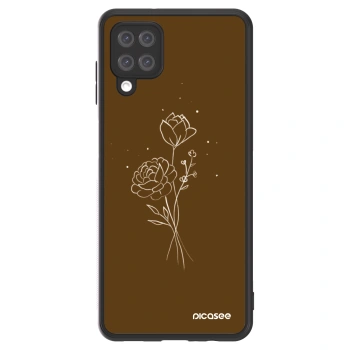 Picasee ULTIMATE CASE pro Samsung Galaxy A12 A125F - Brown flowers