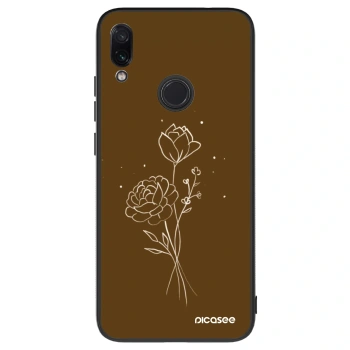 Obal pro Xiaomi Redmi Note 7 - Brown flowers