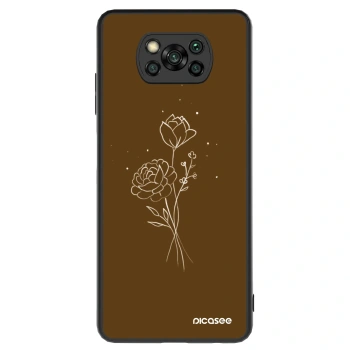 Obal pro Xiaomi Poco X3 - Brown flowers