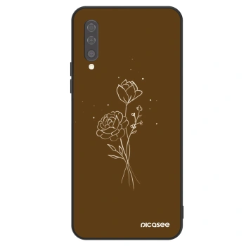 Obal pro Samsung Galaxy A50 A505F - Brown flowers