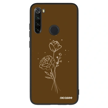 Obal pro Xiaomi Redmi Note 8 - Brown flowers