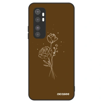 Obal pro Xiaomi Mi Note 10 Lite - Brown flowers