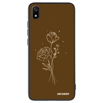 Obal pro Xiaomi Redmi 7A - Brown flowers