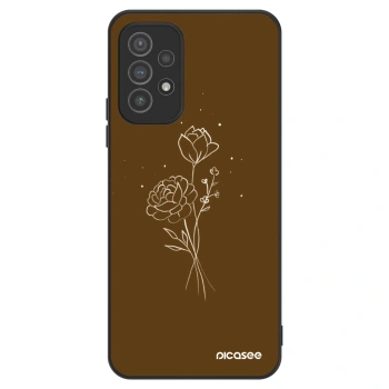 Obal pro Samsung Galaxy A72 A725F - Brown flowers