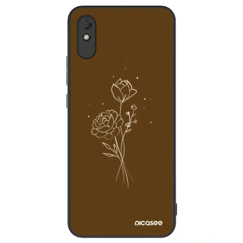 Obal pro Xiaomi Redmi 9AT - Brown flowers