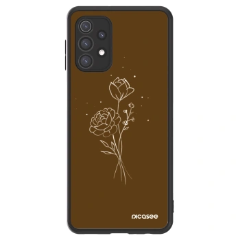 Picasee ULTIMATE CASE pro Samsung Galaxy A32 5G A326B - Brown flowers